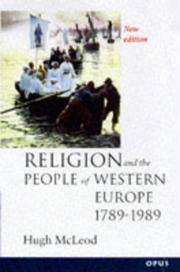 Cover of: Religion and the people of Western Europe, 1789-1989