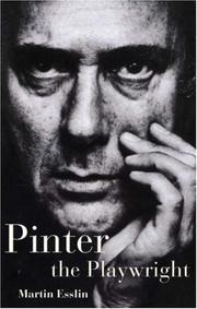 Cover of: Pinter, the playwright