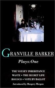 Cover of: Granville Barker Plays: One (Granville Barker Plays)