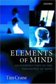 Cover of: Elements of Mind by Tim Crane