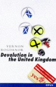 Cover of: Devolution in the United Kingdom
