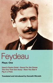 Cover of: Feydeau Plays: One (Methuen World Classics)