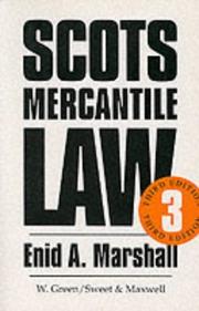 Cover of: Mercantile Law by Enid A. Marshall