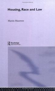 Housing, Race and Law by Martin MacEwen