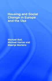 Cover of: Housing and social change in Europe and the USA