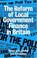 Cover of: The Reform of local government finance in Britain