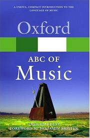 Cover of: An ABC of Music