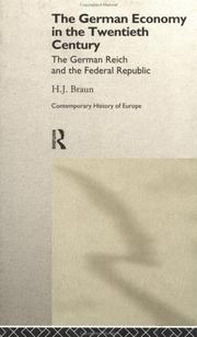 Cover of: The German economy in the twentieth century by Hans-Joachim Braun