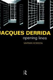 Jacques Derrida by Marian Hobson
