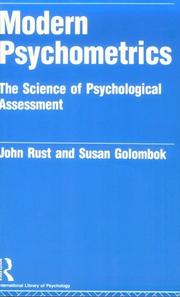 Modern psychometrics by John Rust