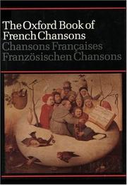 Cover of: The Oxford Book of French Chansons | Frank Dobbins