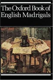 Cover of: The Oxford Book of English Madrigals by Philip Ledger