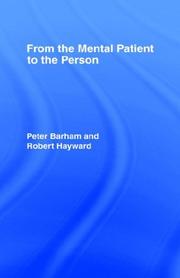 Cover of: From the mental patient to the person
