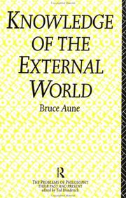 Cover of: Knowledge of the external world
