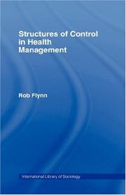 Cover of: Structures of control in health management