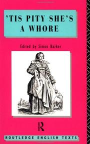 Cover of: Tis Pity She's a Whore (Routledge English Texts)
