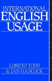 Cover of: International English Usage by Ian Hancock: Lo