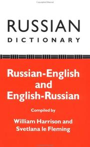 Cover of: Russian Dictionary by Willia Harrison