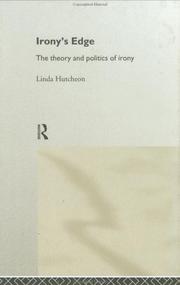 Cover of: Irony's edge: the theory and politics of irony