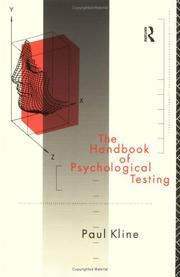 Cover of: The handbook of psychological testing