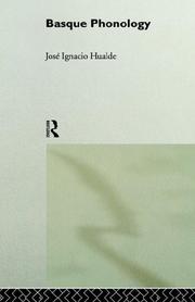 Cover of: Basque phonology by José Ignacio Hualde