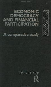 Cover of: Economic democracy and financial participation by Daryl D'Art