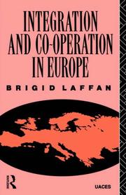 Cover of: Integration and co-operation in Europe