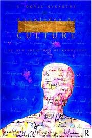 Knowledge as Culture