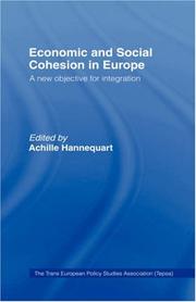 Cover of: Economic and social cohesion in Europe by edited by Achille Hannequart.