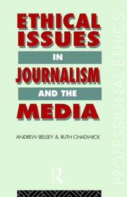 Cover of: Ethical issues in journalism and the media