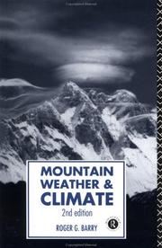 Cover of: Mountain weather and climate by Roger Graham Barry