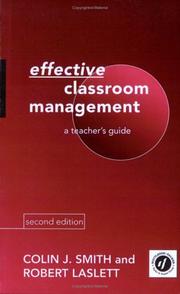 Cover of: Effective classroom management: a teacher's guide