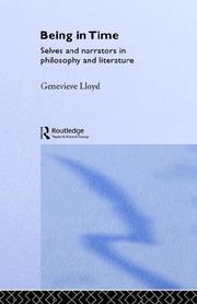 Cover of: Being in time: selves and narrators in philosophy and literature