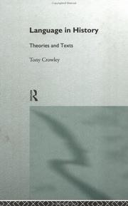 Cover of: Language in history: theories and texts