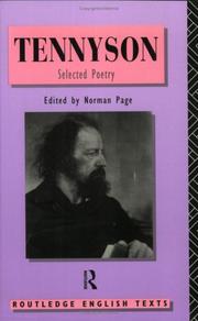 Cover of: Alfred Lord Tennyson by Alfred Lord Tennyson