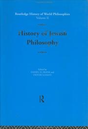 Cover of: History of Jewish philosophy