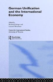 Cover of: German unification and the international economy by edited by Bernhard Heitger and Leonard Waverman.