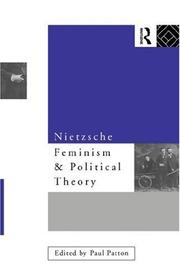 Cover of: Nietzsche, feminism, and political theory by edited by Paul Patton.