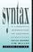 Cover of: Syntax