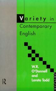 Variety in contemporary English by W. R. O'Donnell