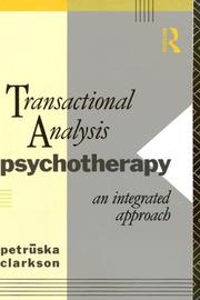 Cover of: Transactional Analysis Psychotherapy: An Integrated Approach