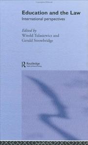 Cover of: Education and the law: international perspectives