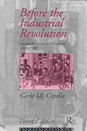 Cover of: Before the industrial revolution by Carlo Maria Cipolla