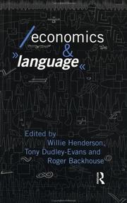 Cover of: Economics and language