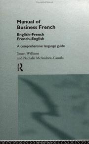 Cover of: Manual of business French: a comprehensive language guide