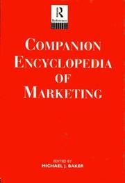 Cover of: Companion encyclopedia of marketing by edited by Michael J. Baker.