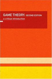 Cover of: Game theory by Shaun Hargreaves Heap