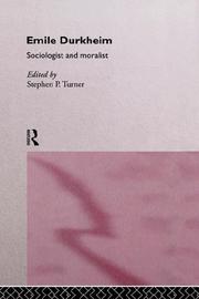 Cover of: Emile Durkheim by Stephen Turner