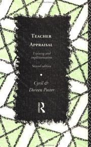 Cover of: Teacher appraisal by C. D. Poster