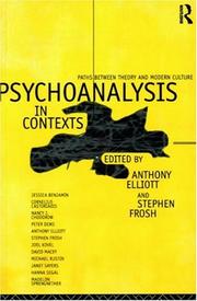 Cover of: Psychoanalysis in Contexts by A. Elliott